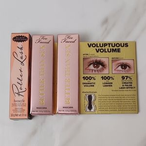 3* New Mini Mascaras Too Faced & Benefit Mascara